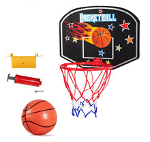 Load image into Gallery viewer, Black Mini Basketball Hoop Set Portable Indoor Outdoor
