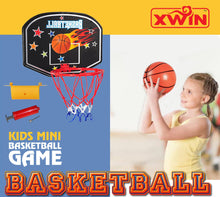 Load image into Gallery viewer, Black Mini Basketball Hoop Set Portable Indoor Outdoor
