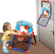 Load image into Gallery viewer, 2 in 1 Floor and Over the Door Basketball Play Set for Kids
