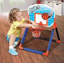 Load image into Gallery viewer, 2 in 1 Floor and Over the Door Basketball Play Set for Kids
